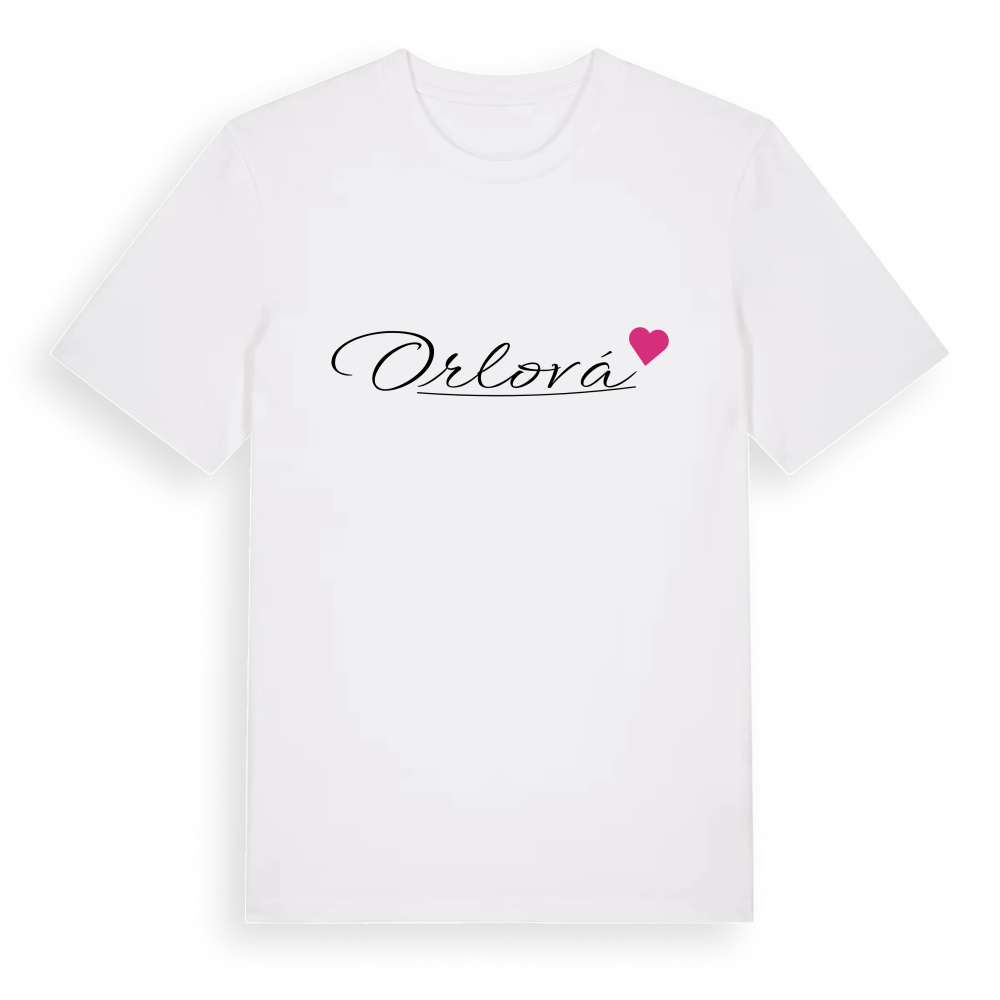 Orlová hjärta t-shirt – White, i miljö