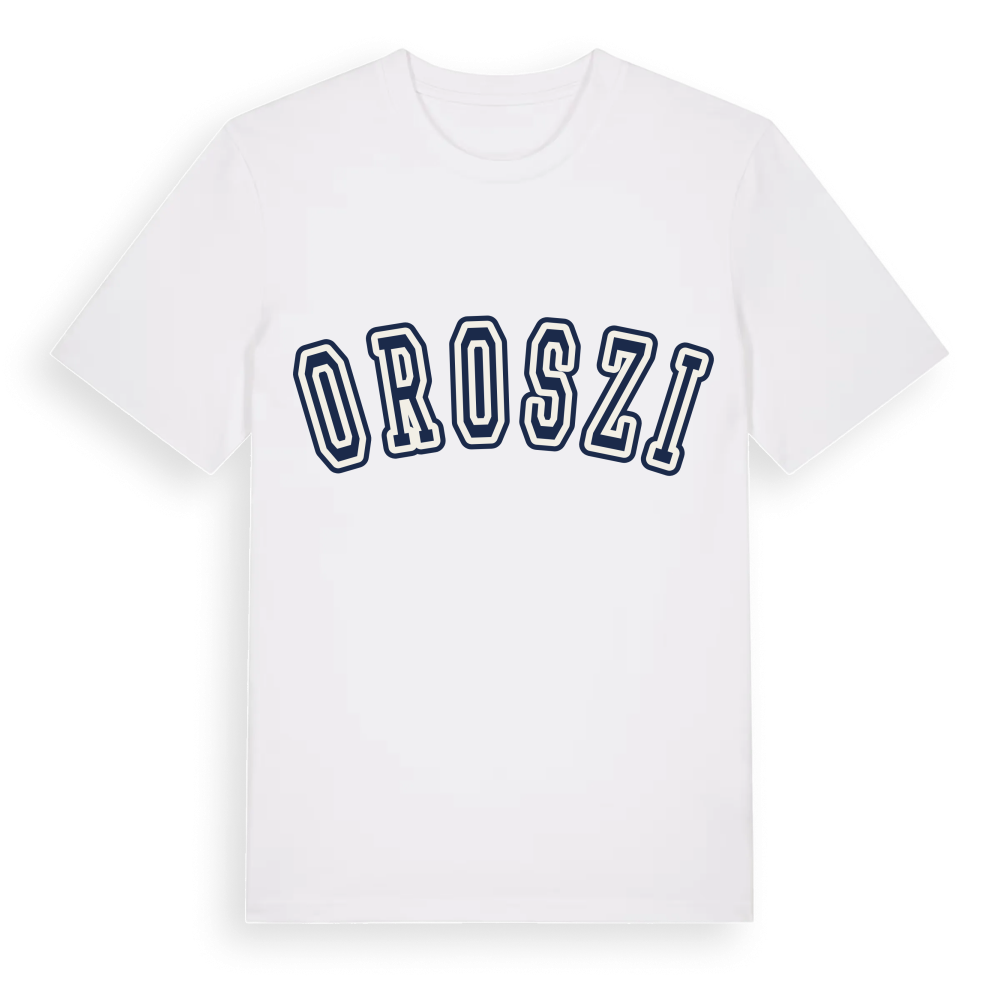 Oroszi college t-shirt – White, i miljö