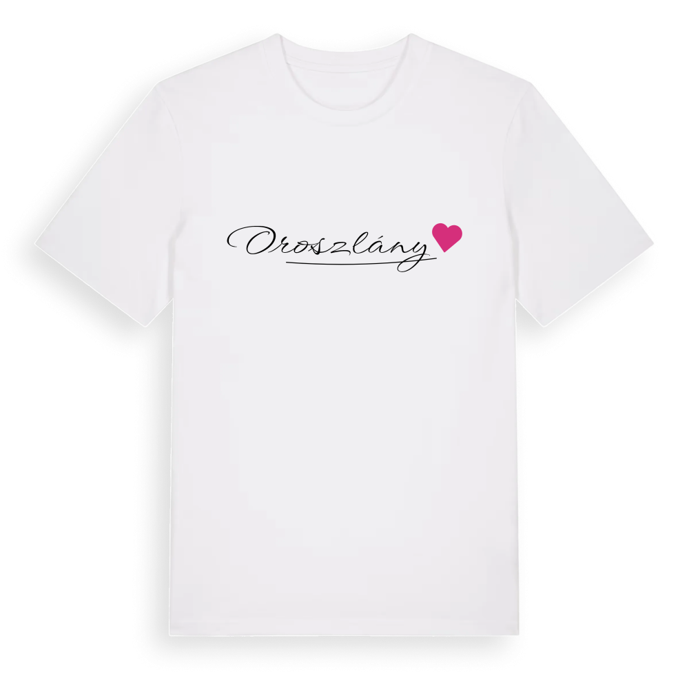Oroszlány hjärta t-shirt – White, i miljö