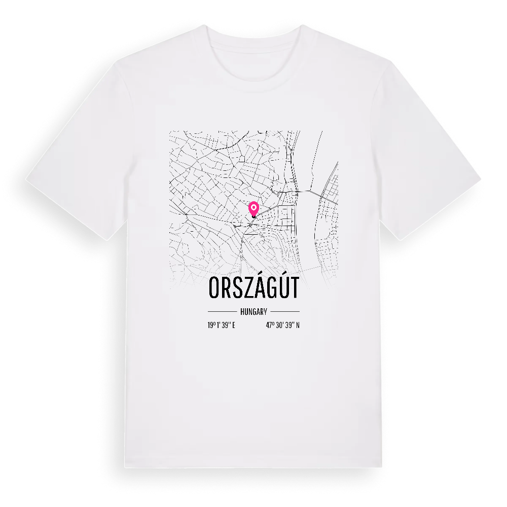 Országút karta t-shirt – White, i miljö