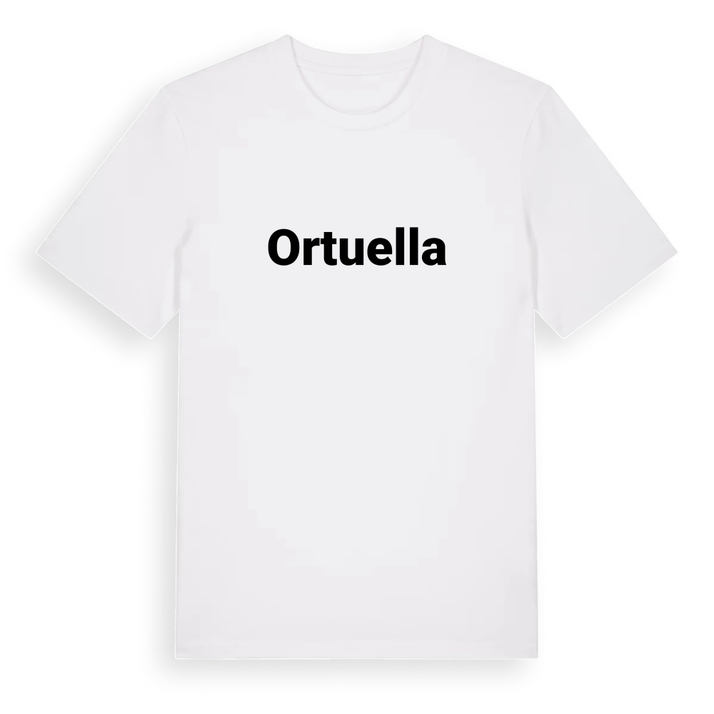 Ortuella fetstil t-shirt – White, i miljö