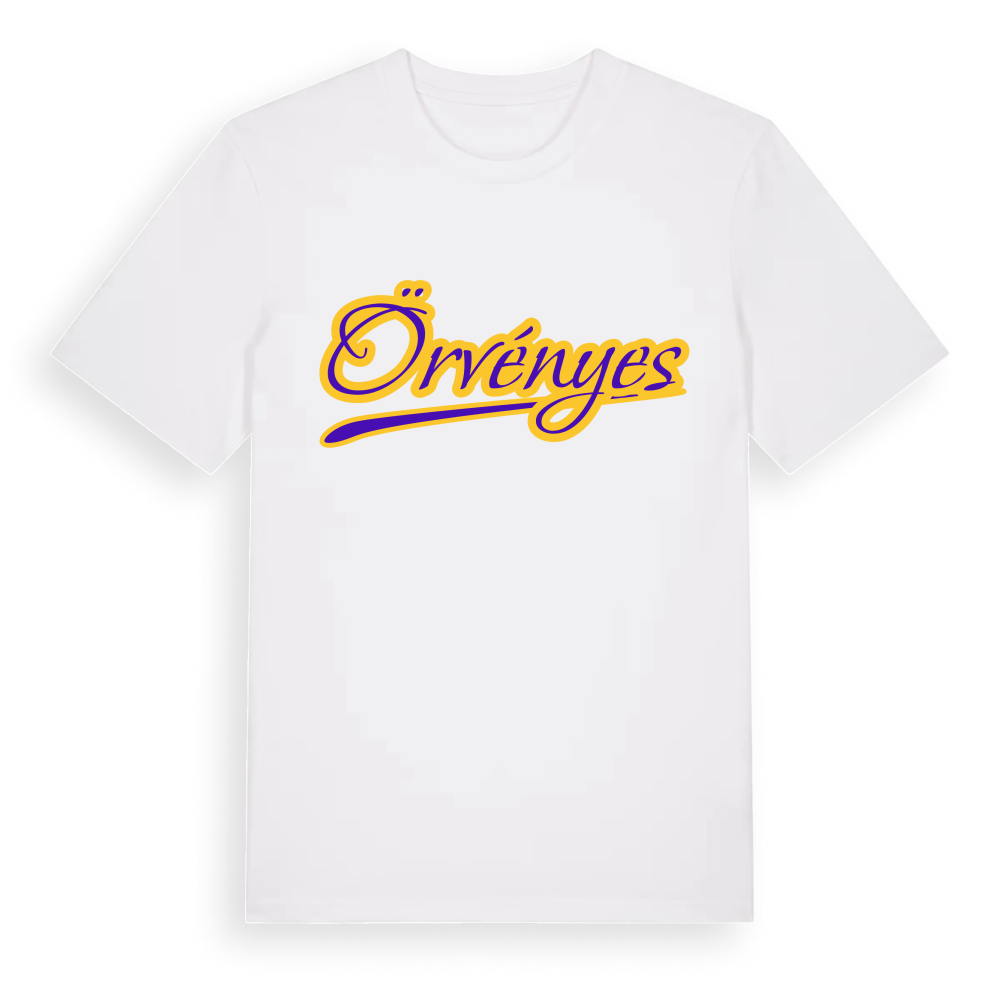 Örvényes baseball t-shirt – White, i miljö