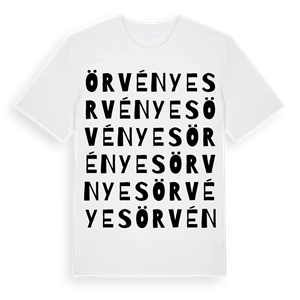 Örvényes ordlek t-shirt – ekologisk bomull t-shirt från Pinshirt