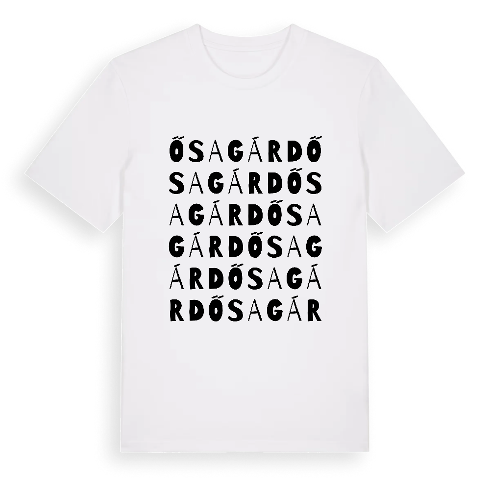 Ősagárd ordlek t-shirt – White, i miljö