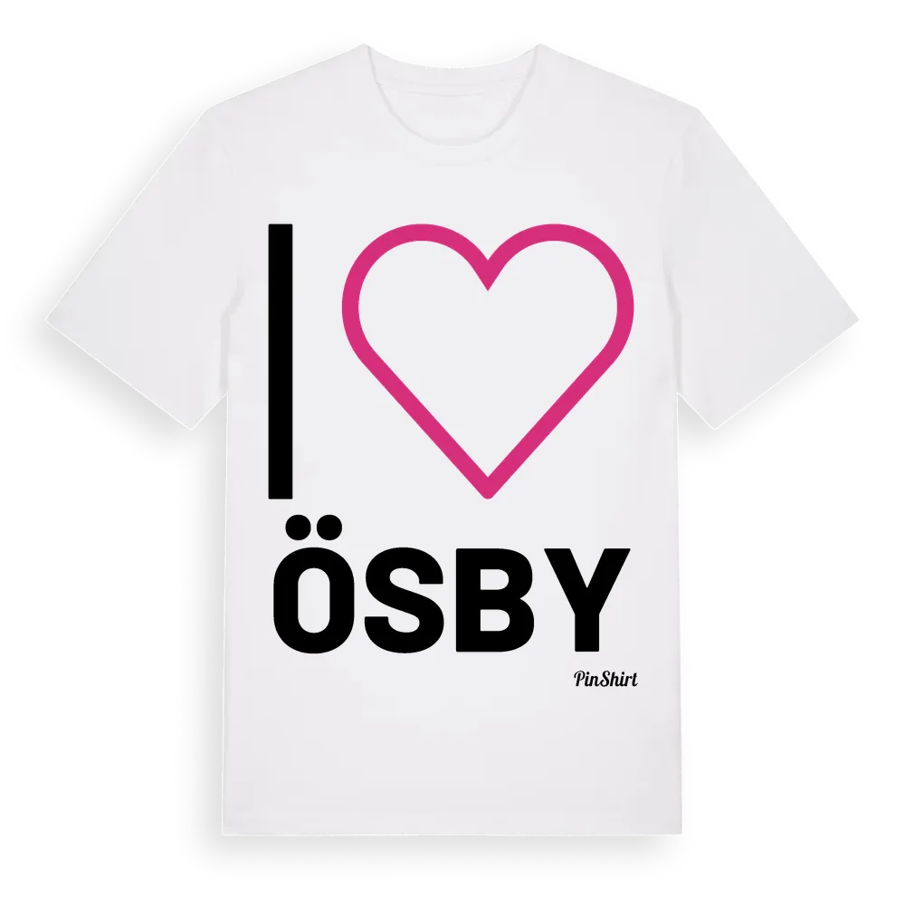 Jag älskar Ösby t-shirt stort tryck i miljö