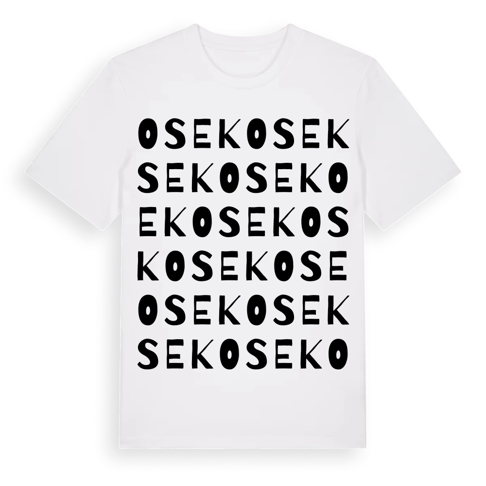 Osek ordlek t-shirt – White, i miljö