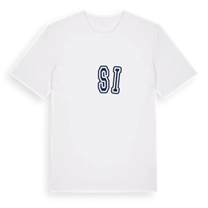 Ősi college t-shirt – ekologisk bomull t-shirt från Pinshirt