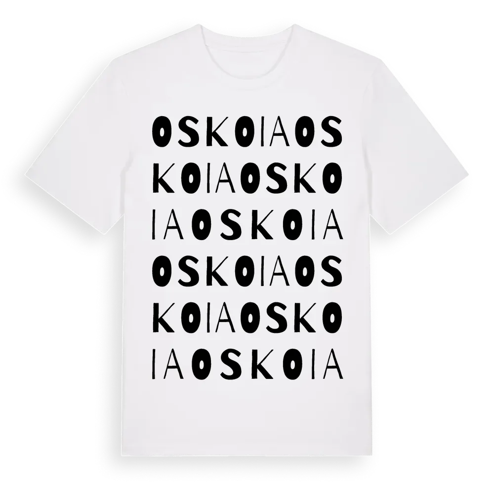 Oskoia ordlek t-shirt i miljö