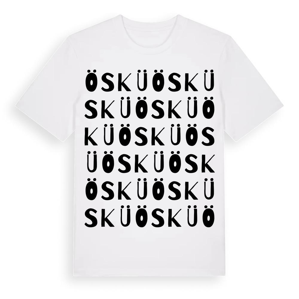 Öskü ordlek t-shirt – White, i miljö