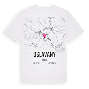 Oslavany karta t-shirt – ekologisk bomull t-shirt från Pinshirt