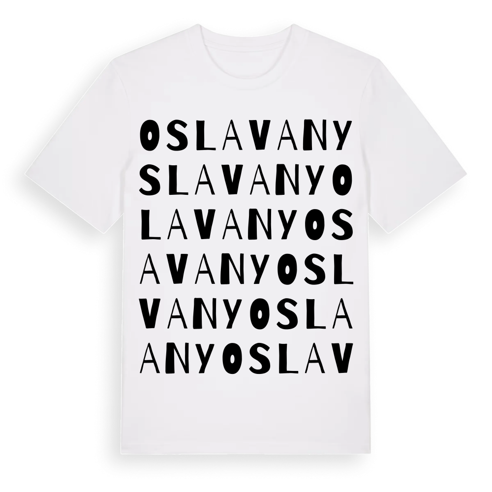 Oslavany ordlek t-shirt – White, i miljö
