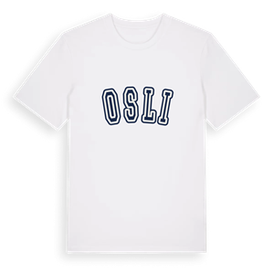 Osli college t-shirt – ekologisk bomull t-shirt från Pinshirt