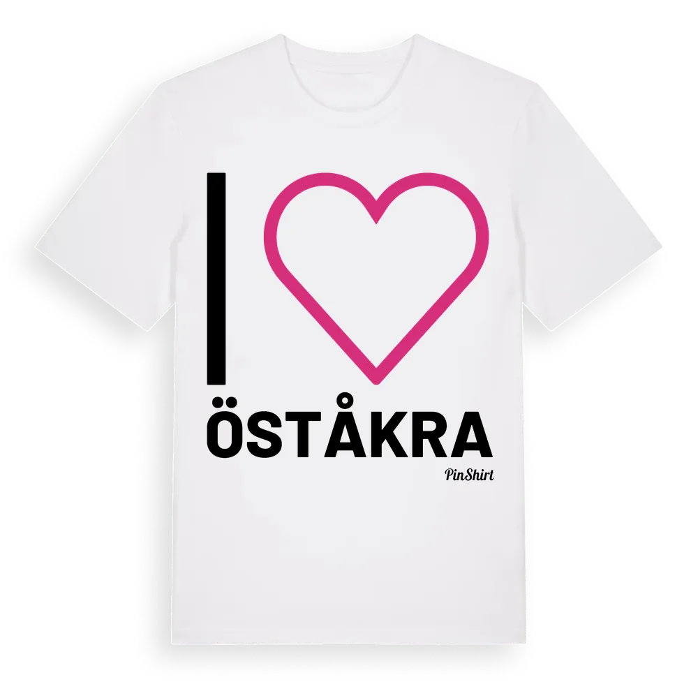 Jag älskar Öståkra t-shirt stort tryck i miljö
