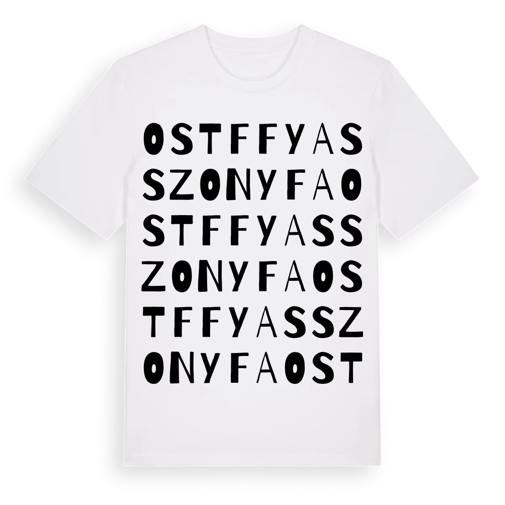 Ostffyasszonyfa ordlek t-shirt – White, i miljö