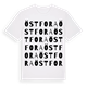 White t-shirt med Östfora ordlek t-shirt