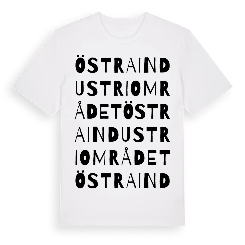 Östra Industriområdet ordlek t-shirt i miljö