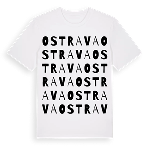 Ostrava ordlek t-shirt – ekologisk bomull t-shirt från Pinshirt