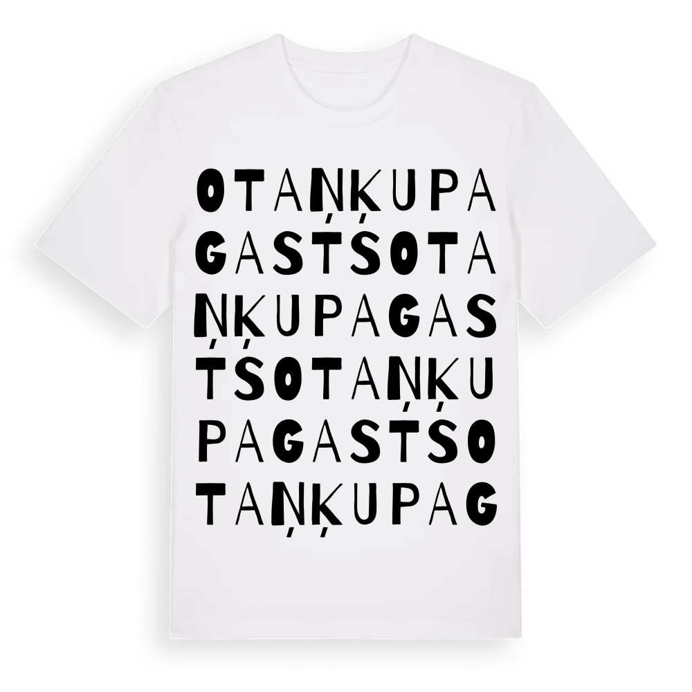 Otaņķu pagasts ordlek t-shirt – White, i miljö