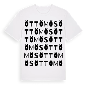 Öttömös ordlek t-shirt – ekologisk bomull t-shirt från Pinshirt
