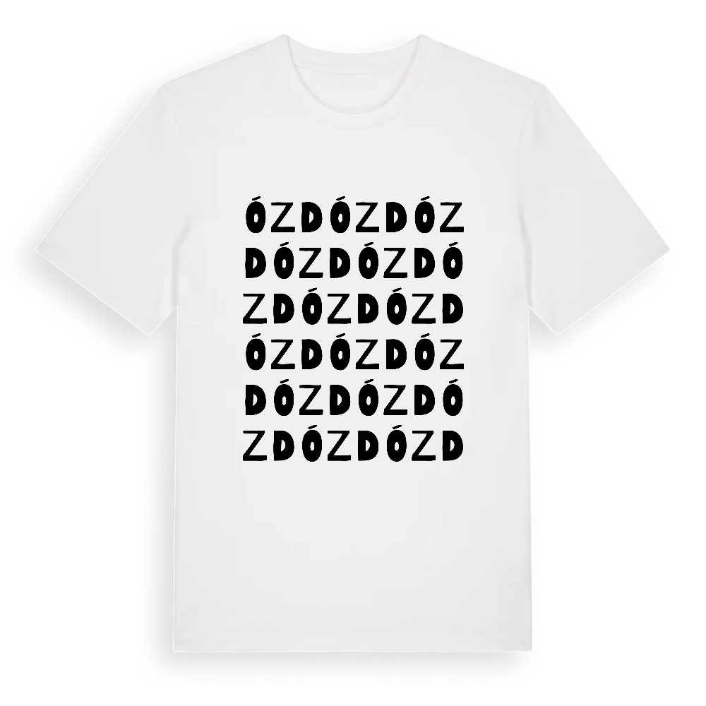 Ózd ordlek t-shirt – White, i miljö