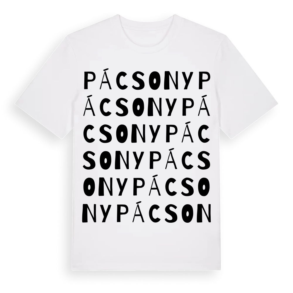 Pácsony ordlek t-shirt – White, i miljö