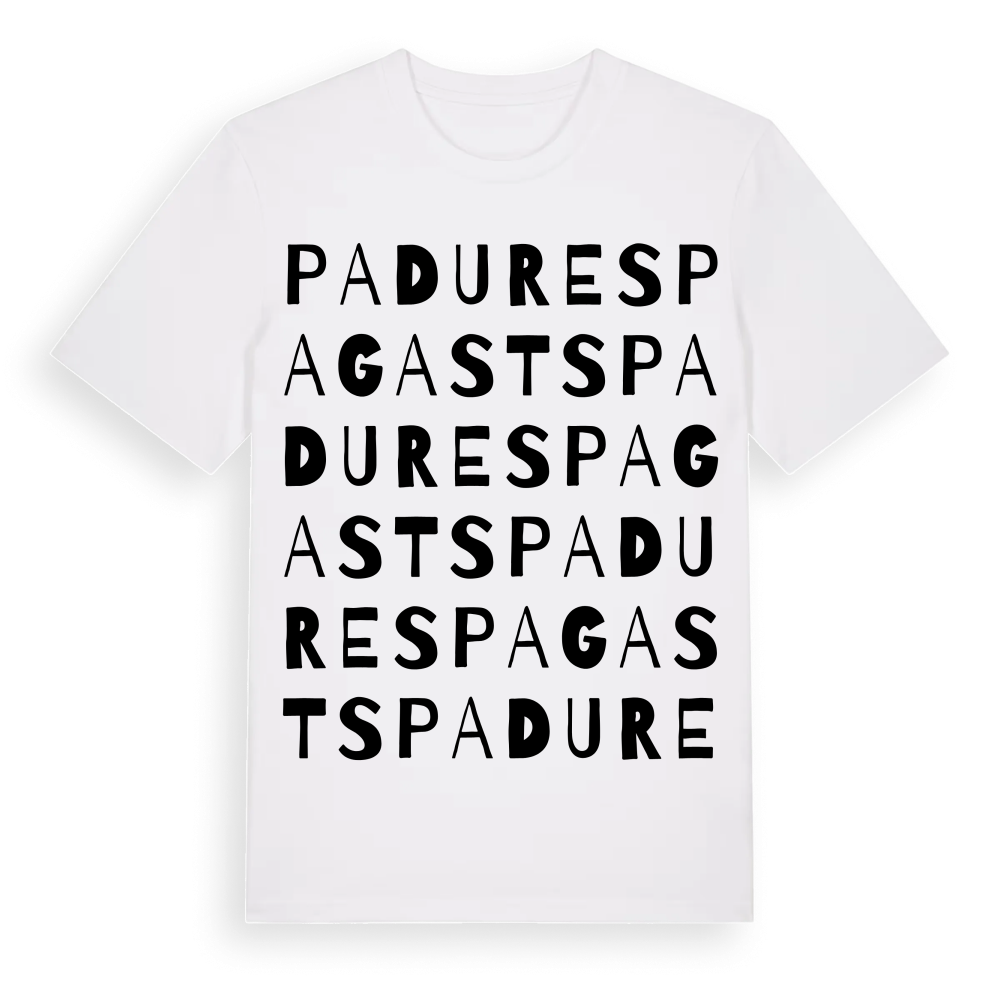 Padures pagasts ordlek t-shirt – White, i miljö