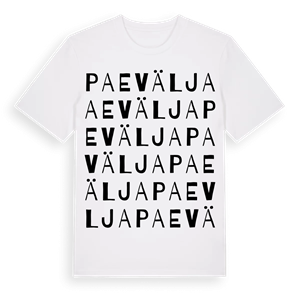 Paevälja ordlek t-shirt – ekologisk bomull t-shirt från Pinshirt