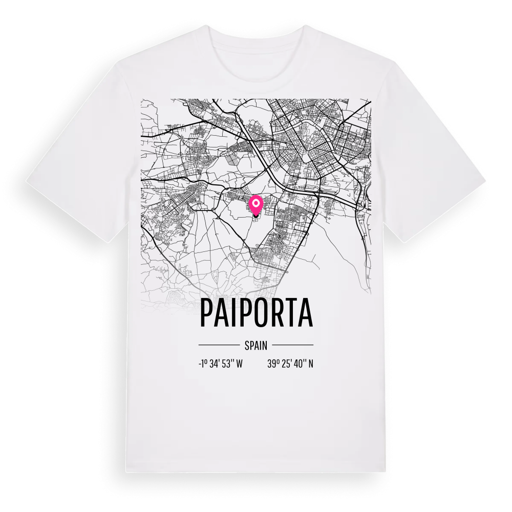 Paiporta karta t-shirt – White, i miljö