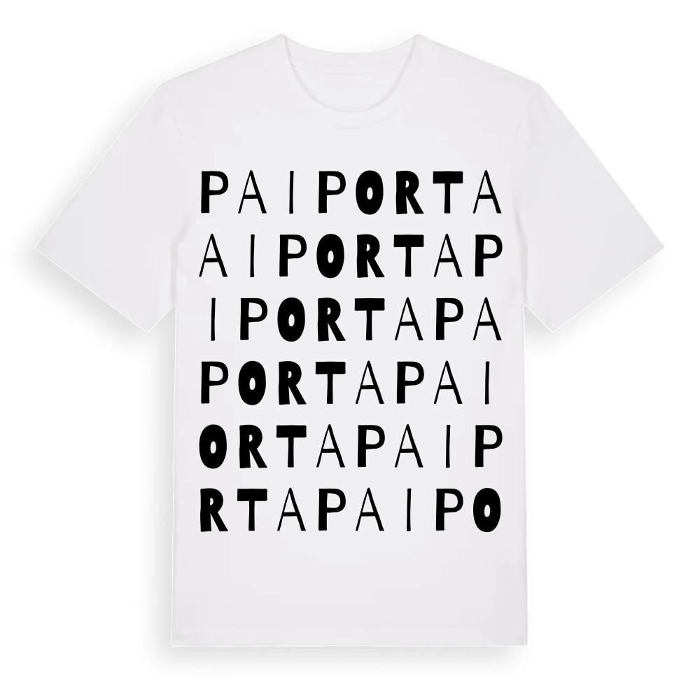 Paiporta ordlek t-shirt – White, i miljö