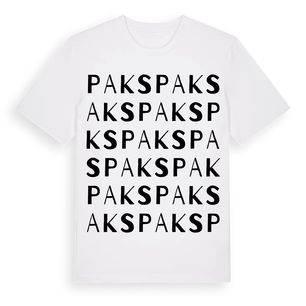 Paks ordlek t-shirt – White, i miljö
