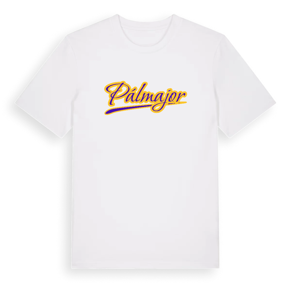 Pálmajor baseball t-shirt – White, i miljö
