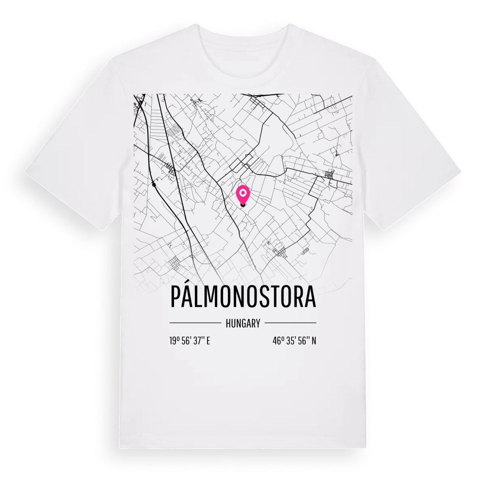 Pálmonostora karta t-shirt – White, i miljö