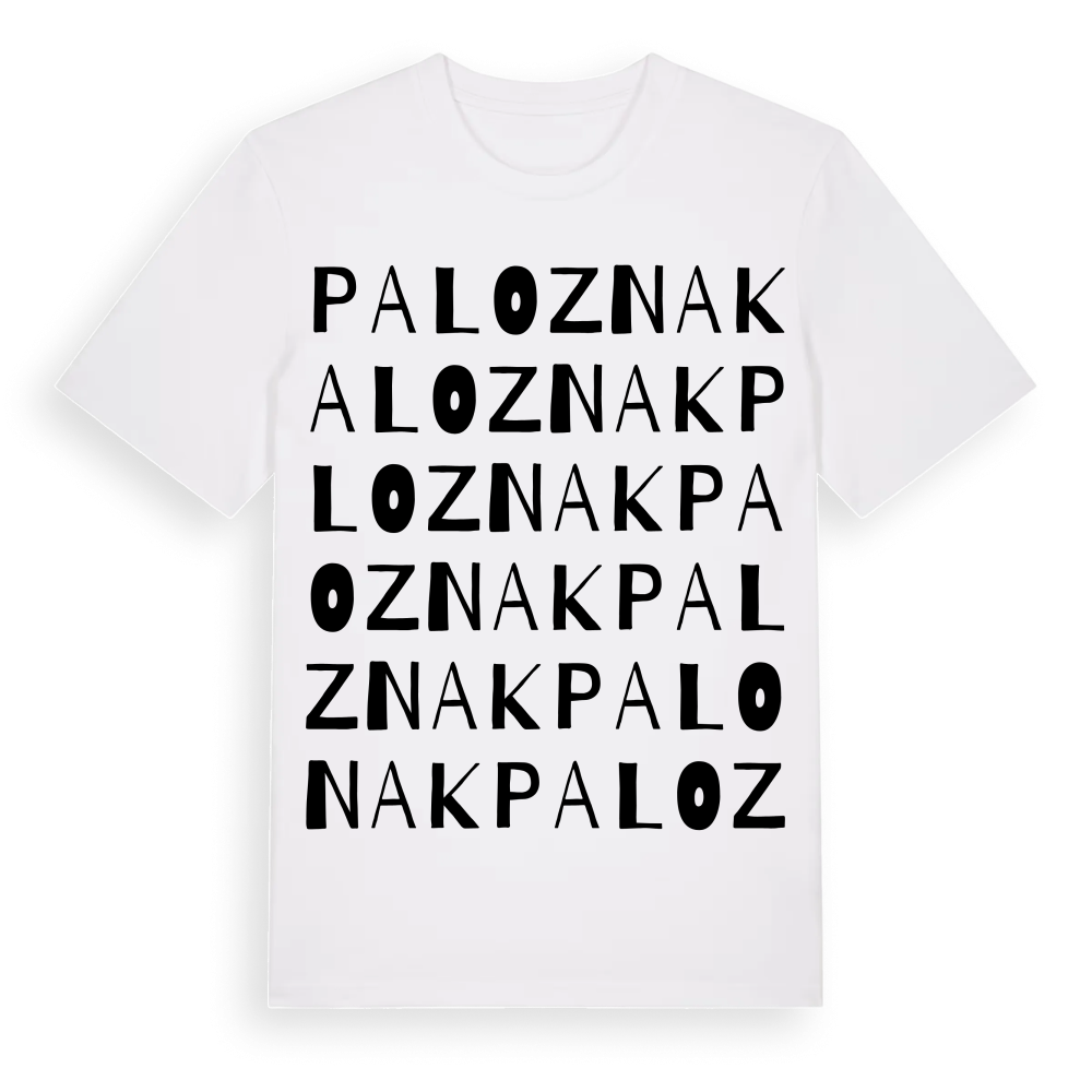 Paloznak ordlek t-shirt – White, i miljö