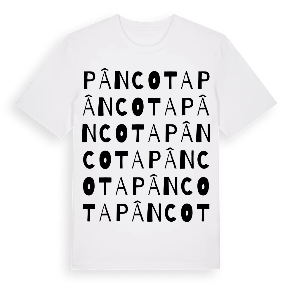 Pâncota ordlek t-shirt – White, i miljö