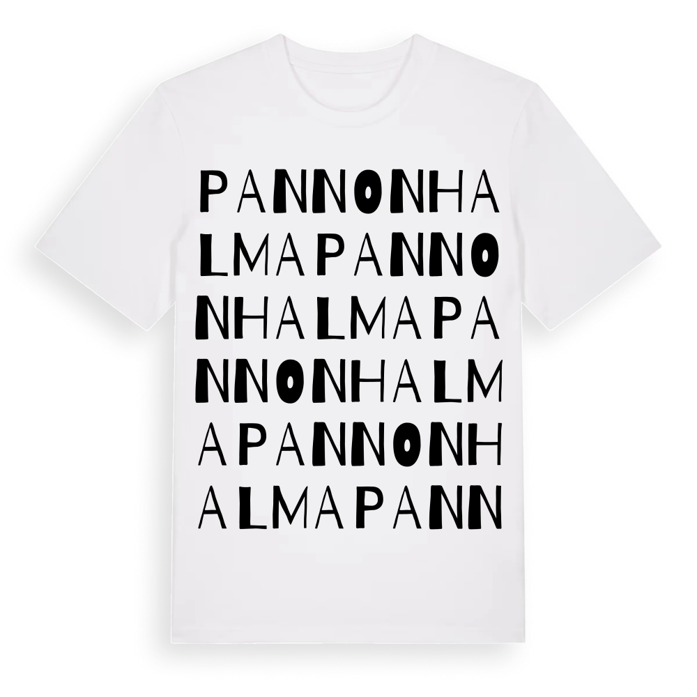 Pannonhalma ordlek t-shirt – White, i miljö