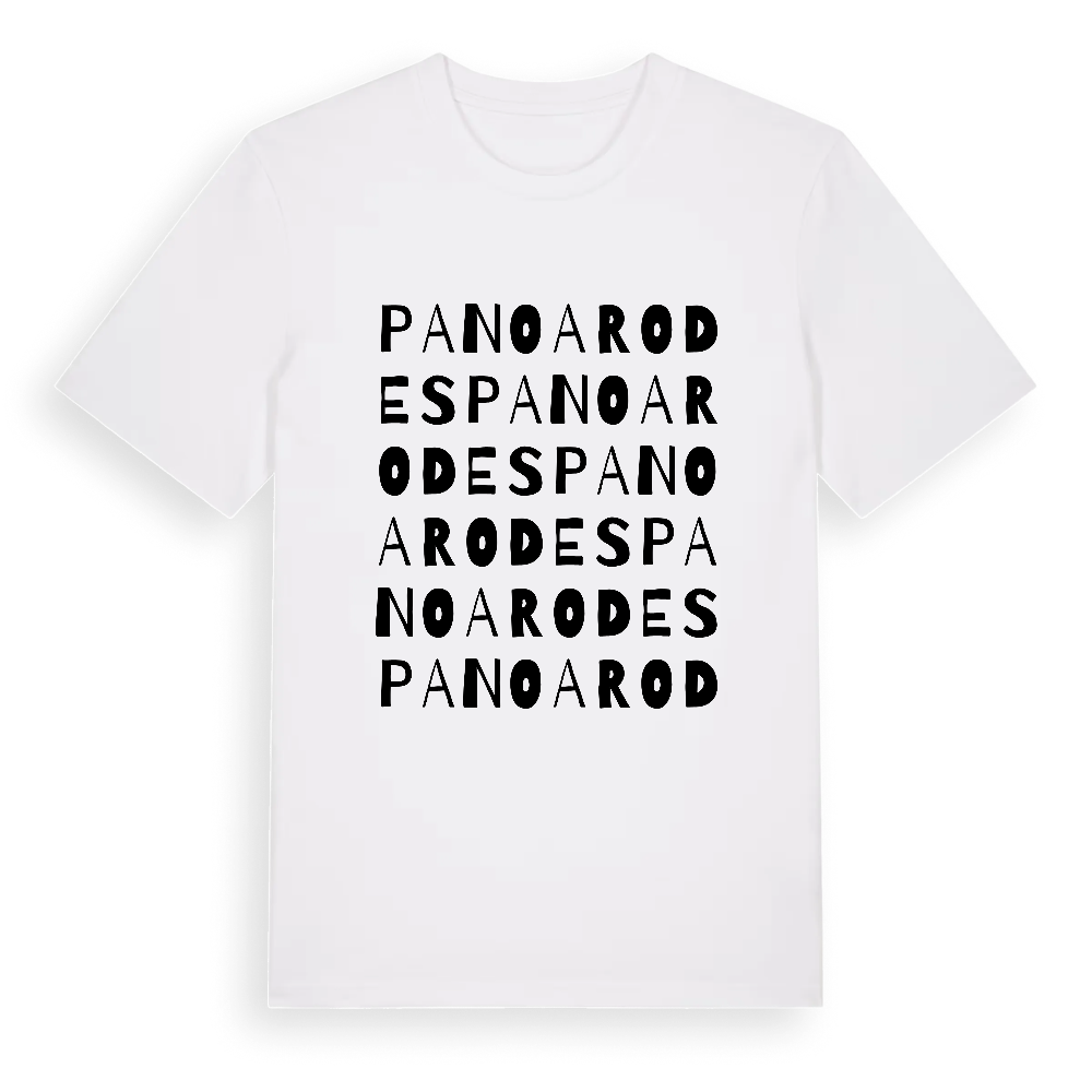 Pano Arodes ordlek t-shirt – White, i miljö