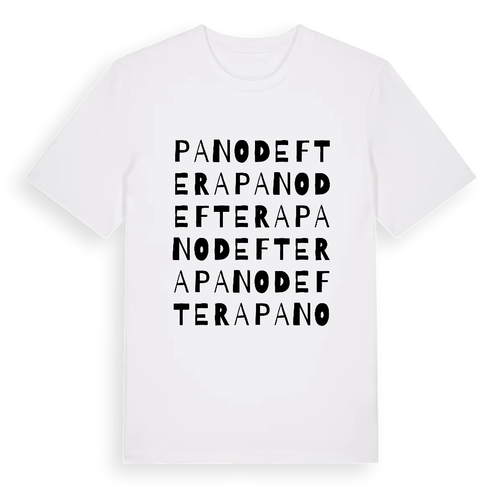 Pano Deftera ordlek t-shirt – White, i miljö
