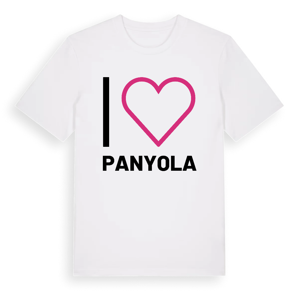 Jag älskar Panyola t-shirt stort tryck – White, i miljö
