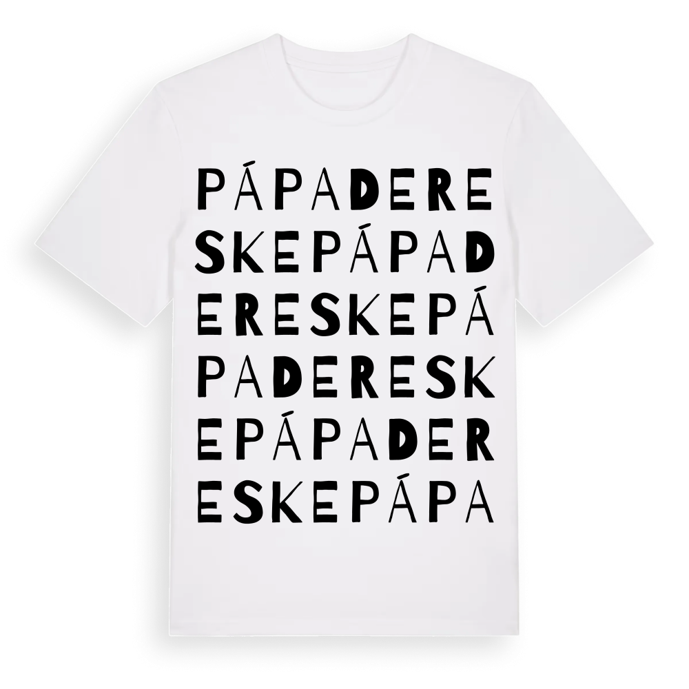 Pápadereske ordlek t-shirt – White, i miljö