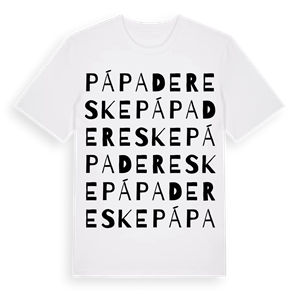Pápadereske ordlek t-shirt – ekologisk bomull t-shirt från Pinshirt