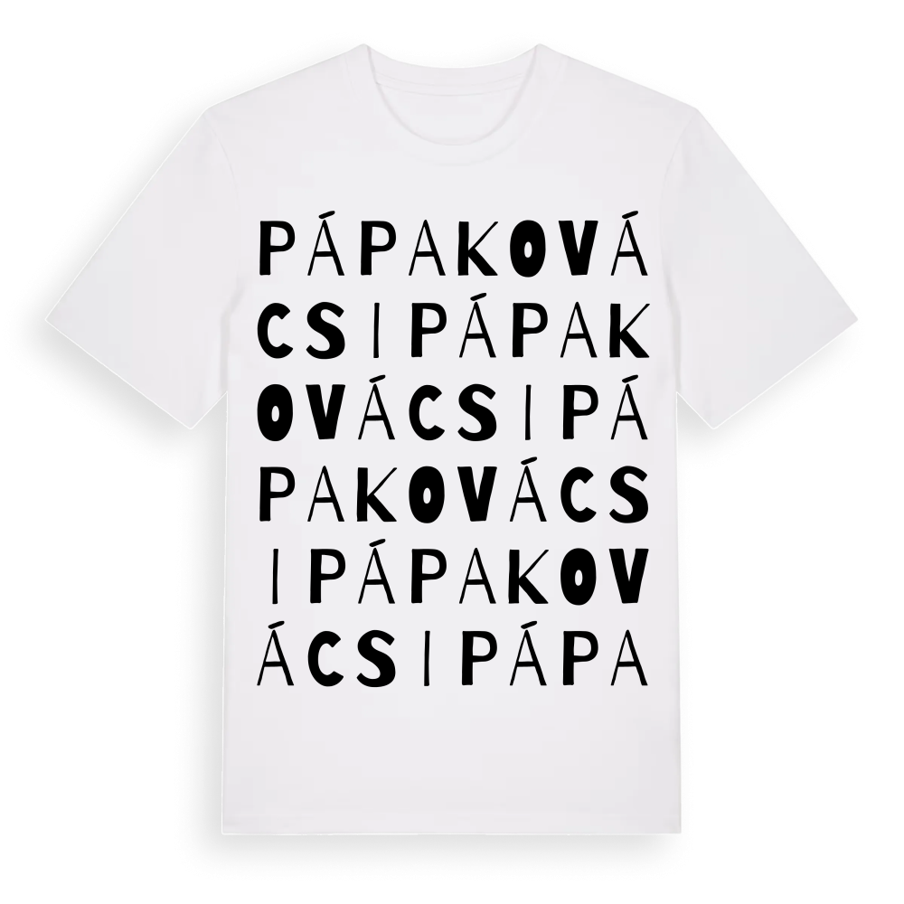 Pápakovácsi ordlek t-shirt – White, i miljö