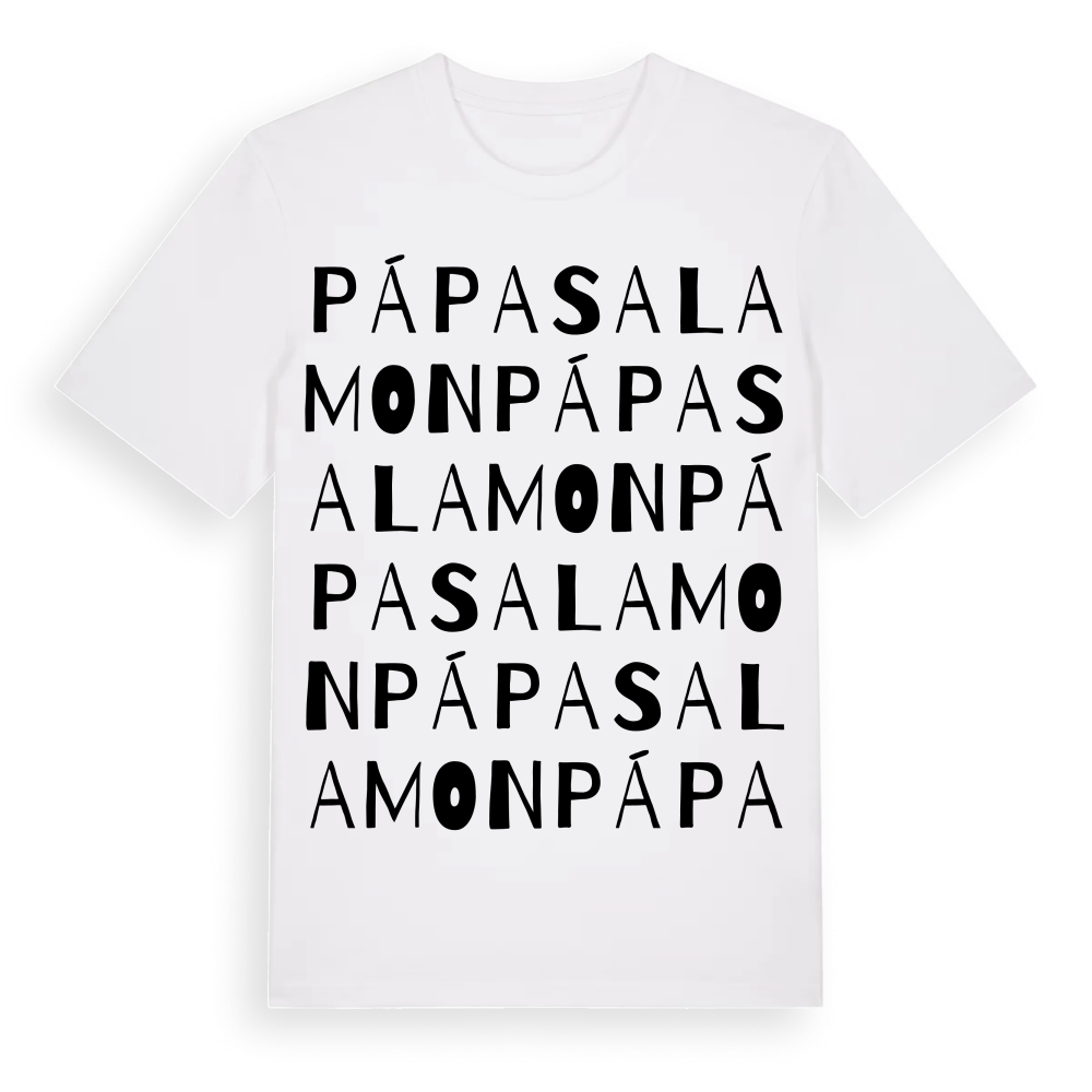 Pápasalamon ordlek t-shirt – White, i miljö
