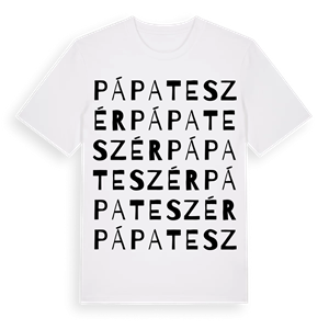 Pápateszér ordlek t-shirt – ekologisk bomull t-shirt från Pinshirt
