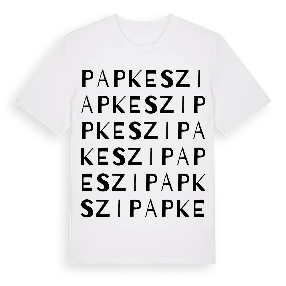 Papkeszi ordlek t-shirt – White, i miljö