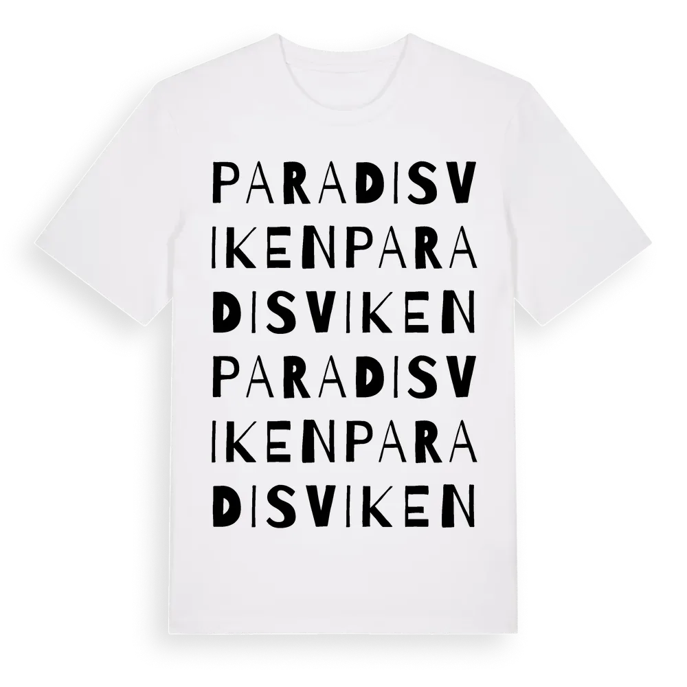 Paradisviken ordlek t-shirt i miljö