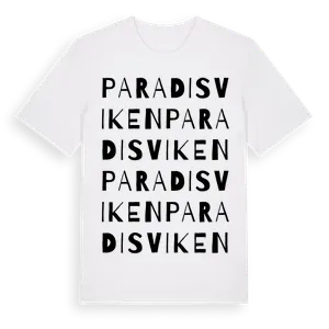 Paradisviken ordlek t-shirt – ekologisk bomull t-shirt från Pinshirt