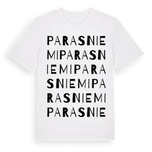 Parasniemi ordlek t-shirt – ekologisk bomull t-shirt från Pinshirt