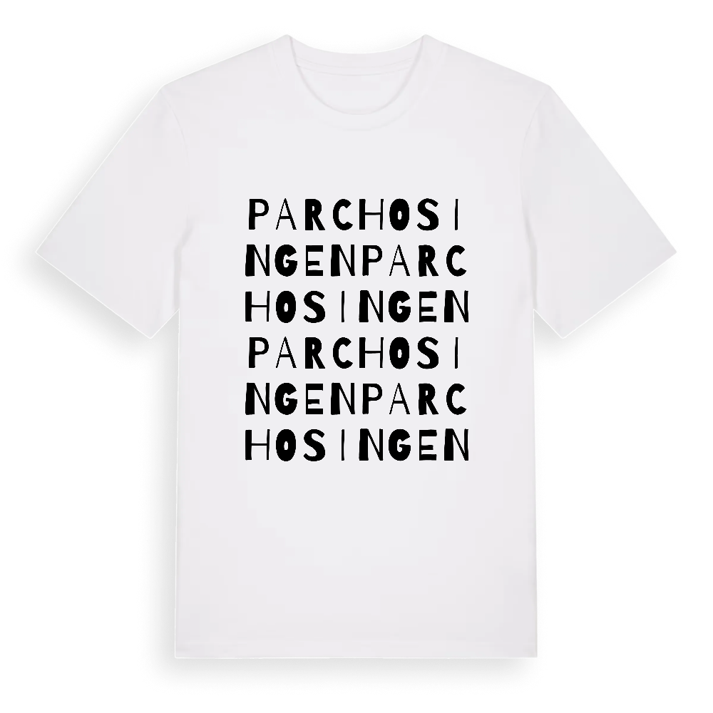 Parc Hosingen ordlek t-shirt – White, i miljö
