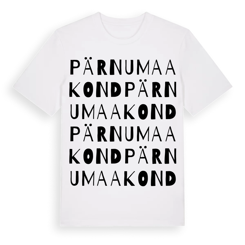 Pärnu maakond ordlek t-shirt – White, i miljö