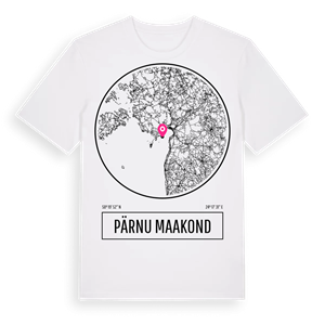 Pärnu maakond t-shirt – ekologisk bomull t-shirt från Pinshirt